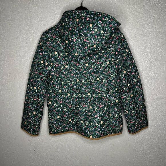 Polo Ralph Lauren Girls EUC Floral Print Floral Quilted Coat Large - Picture 4 of 7